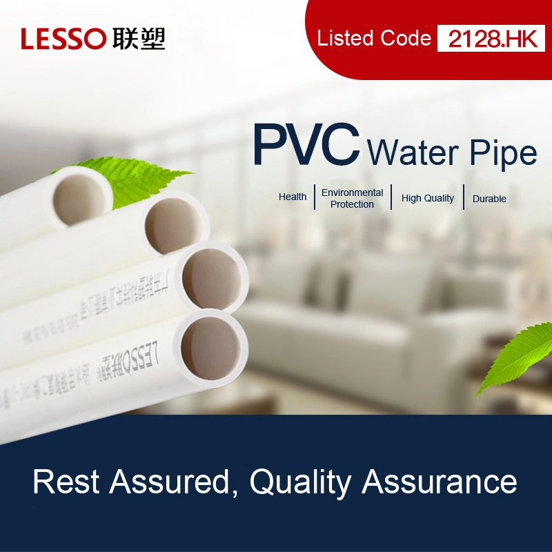 Lesso Hot Sell Non-Toxic 50 Years Service Life PVC Pipe for Water Supply