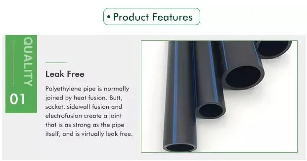 Plastics Pipe/Plastic Tube Polythene 20mm HDPE Gas Pipe