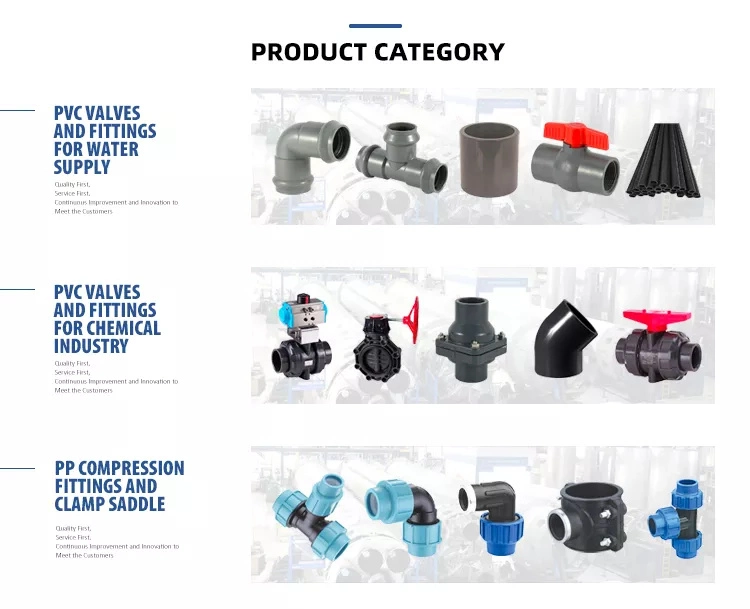 CPVC PVC Union Plumbing Materials Plastic Pipe Fitting 1/2 Inch Two Way Pipe Connection