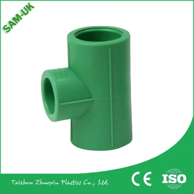 Tubi in plastica per acqua calda e fredda, standard ISO, T PPR, T riduttori, materiale idraulico, raccordo per tubi PPR