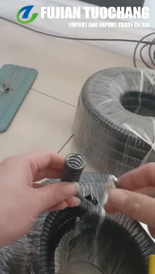 Tubi corrugati flessibili rivestiti in PVC per cavi elettrici