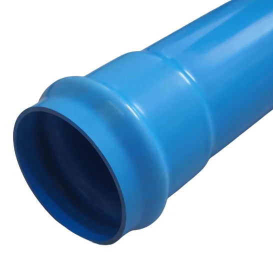 Tubo dell'acqua in plastica PVC da 4 pollici per l'approvvigionamento idrico sotterraneo, tubo in plastica, tubo in PVC-O