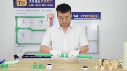 Raccordi per tubi leggeri idraulici in polipropilene PPR di marca Ty, selezione casuale di produttori di plastica